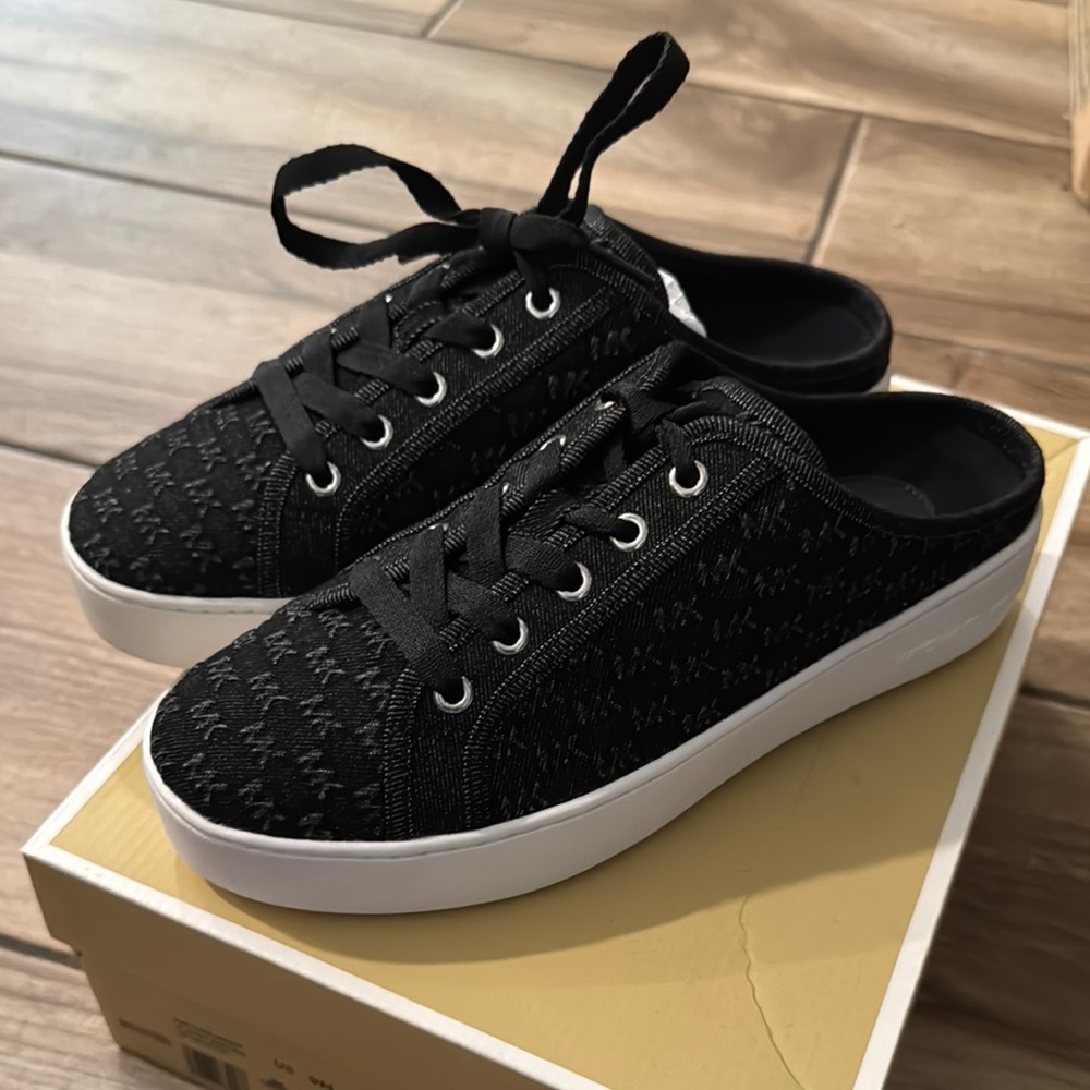 Michael Kors Black and White Women's Sneakers